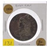 1834 Bust half XF