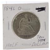 1846-O Liberty Seated half