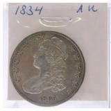 1834 Bust half AU