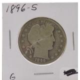 1896-S Barber half, G