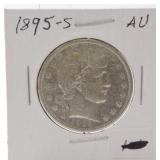 1895-S Barber half, AU