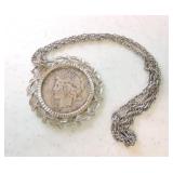 1928-S Peace dollar necklace