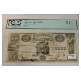 Obsolete bank note Clinton Canal Bank at
