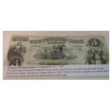 Obsolete bank note 1857 $3 The Citizen's Bank,
