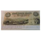 Obsolete bank note $3 Adrian MI, Erie &