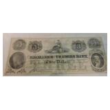 Obsolete bank note 1852 $3 Mechanics and