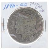 1890-CC Morgan dollar