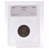 1893 Isabella quarter SEGS VF30