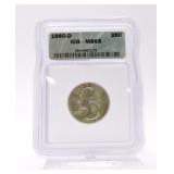 1960-D Washington quarter ICG MS65