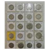 Page of 20 Walking Liberty halves
