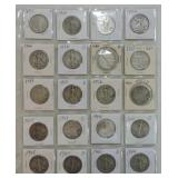 Page of 20 Walking Liberty halves