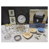 Plate holders, paper shredder, ash trays & more