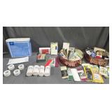 Medical Supplies, Sewing Items, Note Cards, Hair