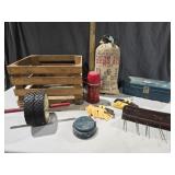 Wooden crate, 8oz Thermos & more