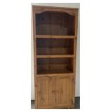 Wooden bookshelf H:72ï¿½ L:30ï¿½ W 12.5ï¿½