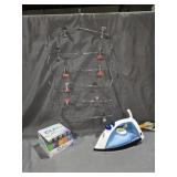 6 Tier Skirt/Pants Hanger, Proctor Silex Iron and