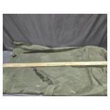 U.S. NAVY GREEN CANVAS DUFFLE TOTE BAG