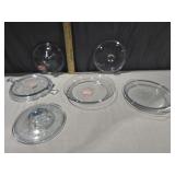 Glass lids & pie dishes