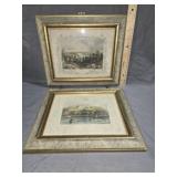 Pair of Antique Etching, Richmond Hill, Park