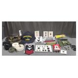 Navy Hats, Belts, Pins, Patches and Elastic Bands