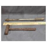 Hinged Handle Wrench and a Hammer
