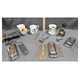 Shaving Cups, Hair Clippers, Vtg. Razors, Antique