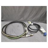 Mega Flex Hydraulic  Hose and a Oropane Regulator