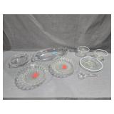 Imperial Dishes, Fenton Hobnail Cups and Plate,