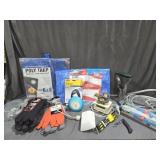 Tarps, Gloves, Ext. Cords, 24 Hour Timer, Wall