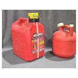 2 1/2 and 1 1/2 Gal Gas Cans