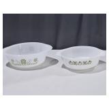 Ovenware Casseroles: Glasbake, Fire King 436