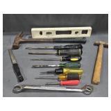 Estwing Hammer, Sm. Hammer, Level, Screwdrivers,
