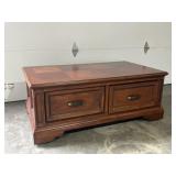 Coffee table with storage drawers