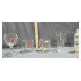 Coors Lg. Glass Mug, 2 Sm. Glass Mugs, Strongbow