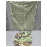 Navy Molle Pouch, Regular. Green  Canvas Bag