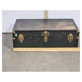 Vintage  Locking Steamer Trunk with Keys