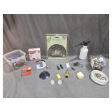 Thermometer,  Light Bulb and Batteries