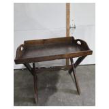 Removable Wood tray with Wood stand