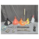 Air Ratchet, Funnel,  Lamp socket, Wire, Hooks