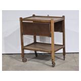 Antique British Tea Cart Trolley, Maker: ELLUS,