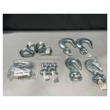 (2) 1/2ï¿½ eye slip hook (2) 1/2ï¿½ clevis grab Hook