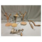 Antique cast iron horse and buggy carriage step s