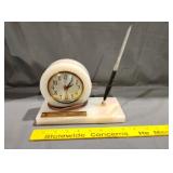 Art deco marble mantle clock by sessions