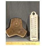Vintage Taylor 10 thermometer alongside a