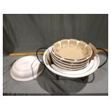 Certified international 9-in round white bowls