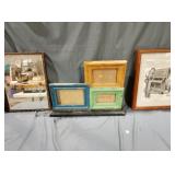 Vintage mirror advertisement in frame