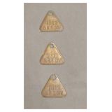 Antique Brass Machine Tags Grand Rapids Division