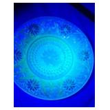 Vintage uranium glass lot four six and a half
