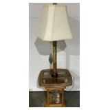 Mid Century Modern Floor Lamp End Table Combo