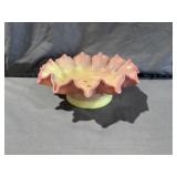 Fenton Rosalene Epergne, Decorative Centerpiece